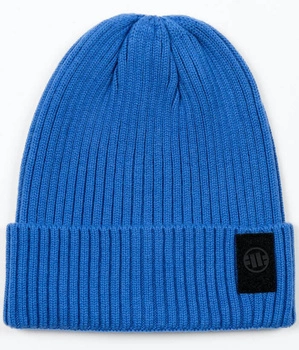 Czapka zimowa PIT BULL VELCRO LOGO błękitna (royal blue)