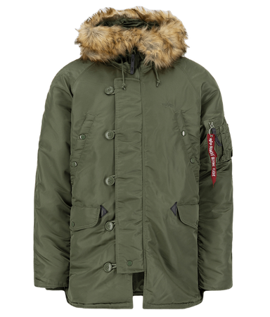 Kurtka ALPHA INDUSTRIES N3B oliwkowa (sage green) 100106 01