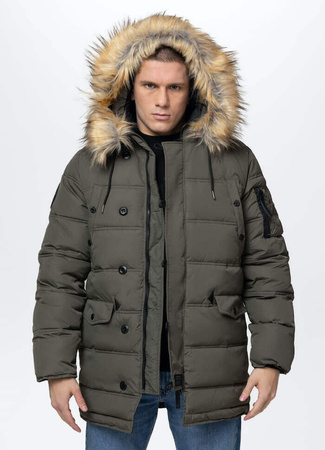 Kurtka parka PIT BULL KINGSTON II oliwkowa