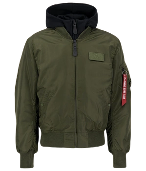 Kurtka ALPHA INDUSTRIES MA-1 D-Tec zielono-czarna (darkgreen/black) 183110 481