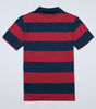 Polo PGWEAR STRIPES granatowo-bordowe