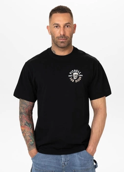 T-shirt PIT BULL Loose Fit SKULL LOGO czarny