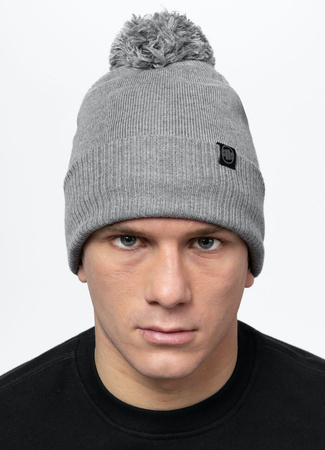 Czapka zimowa PIT BULL BUBBLE SMALL LOGO II szara