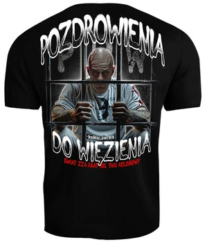 T-shirt PUBLIC ENEMY PDW ŚWIAT ZZA KRAT czarny