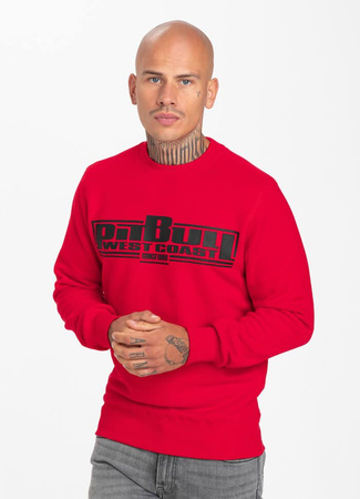 Bluza PIT BULL CLASSIC BOXING czerwona prosta
