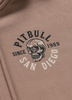 Damska bluza PIT BULL Washed LOVIA SKULL SURF WMN chocolate mousse rozpinana