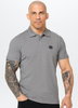 POLO PIT BULL Jersey slim fit SMALL LOGO szare (grey)