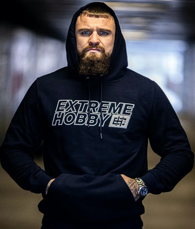 Bluza EXTREME HOBBY BLOCK 2025 kaptur granatowa