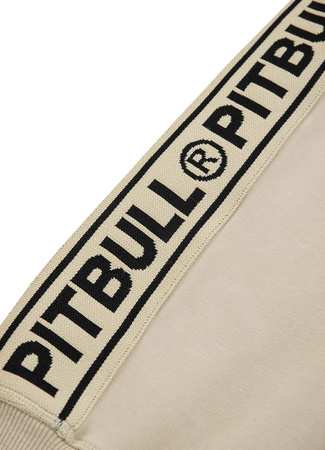 Bluza PIT BULL FRENCH TERRY ALBION beżowa (pale sand) prosta