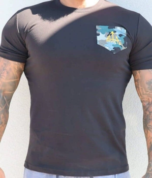 T-shirt INVICTA CAMO ARMY czarny