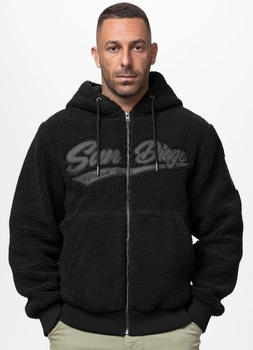 Bluza/kożuch PIT BULL SHERPA GALAXY czarna rozpinana