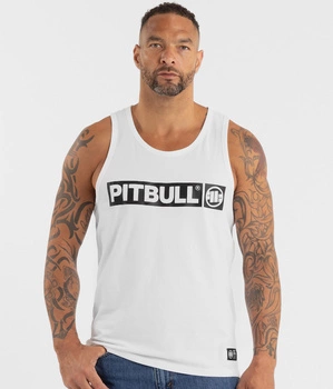 Tank top PIT BULL SLIM FIT HILLTOP biały