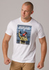 T-shirt PGWEAR NEVER STOP biały