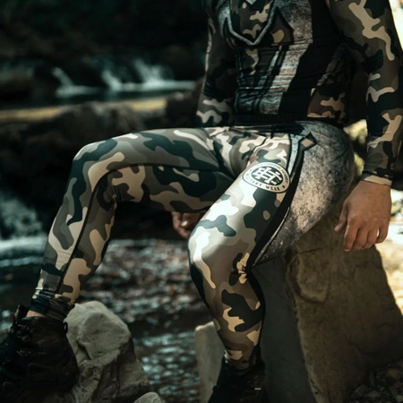 Legginsy Sportowe Męskie Military