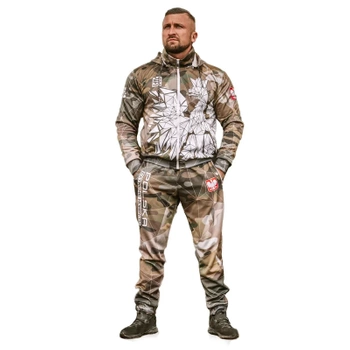 Dres sportowy EXTREME HOBBY POLSKA CAMO komplet khaki