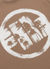 T-shirt PIT BULL LOGO PALMS brązowy (brown savana)