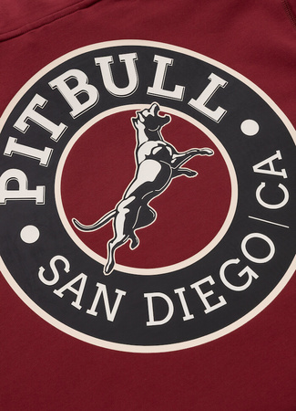 Bluza PIT BULL Tricot Terry SAN DIEGO CA bordowa prosta