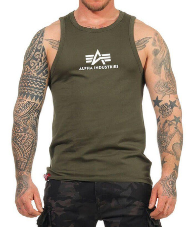 Tank Top ALPHA INDUSTRIES BASIC oliwkowy (dark olive) 126566 142