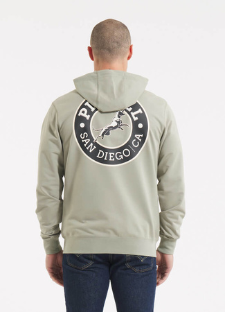 Bluza PIT BULL Tricot Terry SAN DIEGO CA dusty salvia rozpinana
