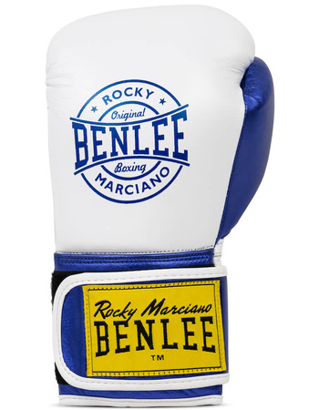 Skórzane rękawice BENLEE METALSHIRE biało-niebieskie