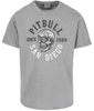 T-shirt PIT BULL T-shirt PIT BULL Denim Washed RAW EDGE SKULL LOGO grey