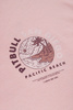 T-shirt damski PIT BULL Oversize PLANET SURF powder pink