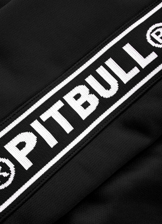 Bluza PIT BULL OLDSCHOOL TAPE LOGO TERRY czarna stójka