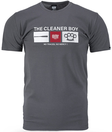 T-shirt DOBERMANS CLEANER BOY TS396 stalowy