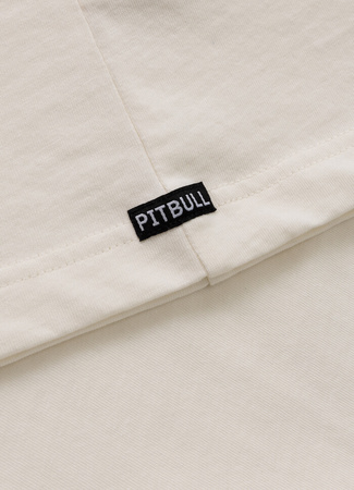 T-shirt PIT BULL Loose Fit SKULL LOGO off white 
