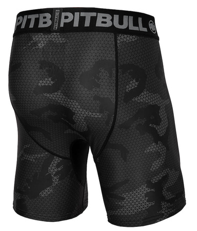 Spodenki PIT BULL COMPRESSION NET CAMO HILLTOP 2 all black camo