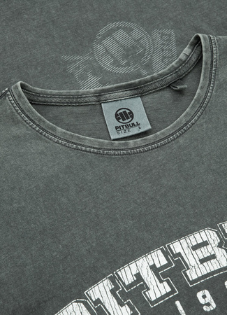 T-shirt PIT BULL Denim Washed  BORN IN 1989 grafitowy