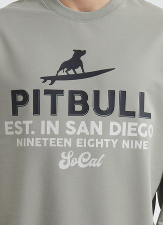 Bluza PIT BULL Tricot Terry SURFING DOG dusty salvia prosta