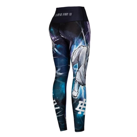 Legginsy sportowe damskie EXTREME HOBBY BULTERIER czarny