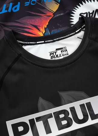 Rashguard PIT BULL MASTERS OF BOXING HILLTOP czarny krótki rękaw