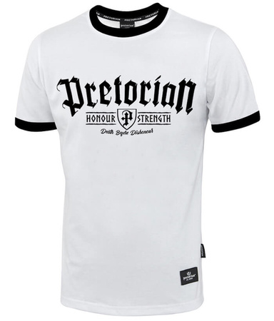 T-shirt PRETORIAN STRENGTH biały/czarny
