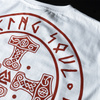 T-shirt DOBERMANS THORS CROSS TS386 biały