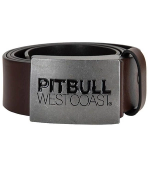 SKÓRZANY pasek PIT BULL TNT brązowy