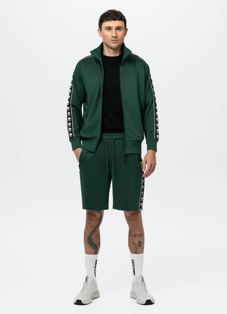 Bluza PIT BULL OLDSCHOOL POWERS zielona (bottle green) stójka