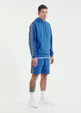 Bluza PIT BULL Tricot Terry TAPE NUGGET niebieska (electric blue) kaptur