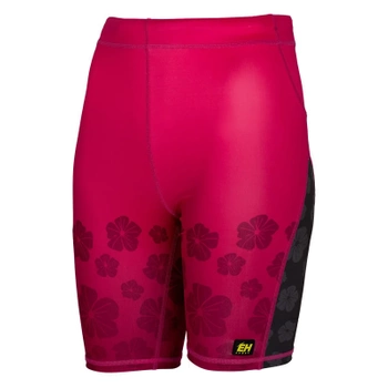 Legginsy biegowe 1/3 damskie EXTREME HOBBY FLOWERS różowy