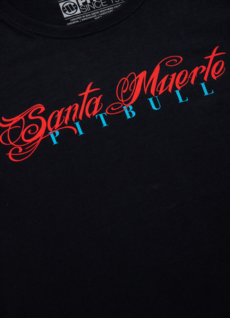 T-shirt damski PIT BULL SANTA MU WMN czarny