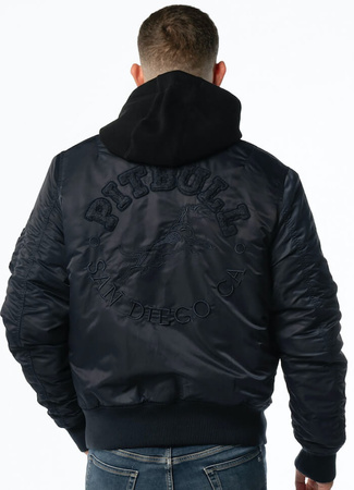 Kurtka PIT BULL HACKET WASHED BOMBER granatowa