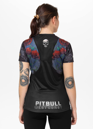 Damska koszulka sportowa Mesh PIT BULL SANTA MUERTE WMN  czarna