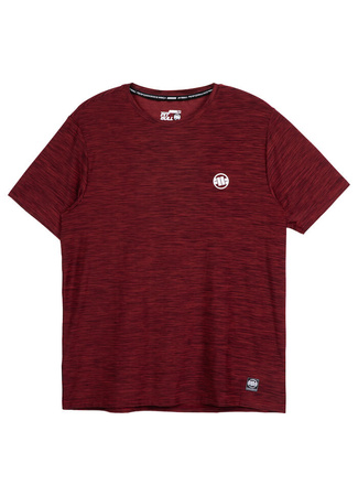 T-shirt PIT BULL SMALL LOGO CASUAL SPORT bordowy (burgundy melange)