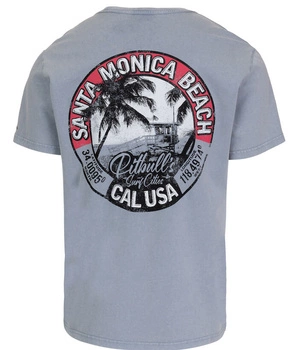 T-shirt PIT BULL Denim Washed OCEANSIDE błękitny (blue)