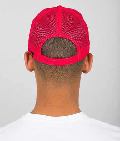 Czapka ALPHA INDUSTRIES TRUCKER BASIC czerwona (speed red) 186902 328