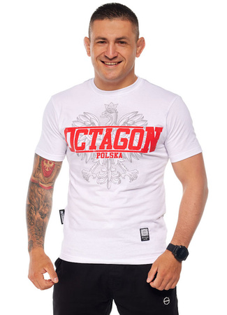 T-shirt OCTAGON POLSKA ORZEŁ biały