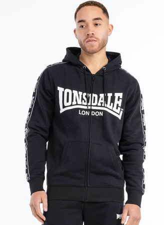 Bluza LONSDALE BIGTON czarna rozpinana