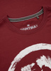 T-shirt PIT BULL LOGO PALMS bordowy (burgundy)