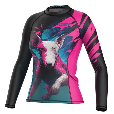 Longsleeve rashguard damski  EXTREME HOBBY VIVID BULTERIER różowy